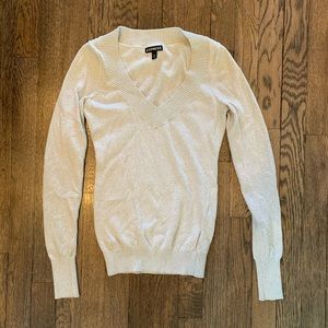 Express Fitted Shimmer Sweater